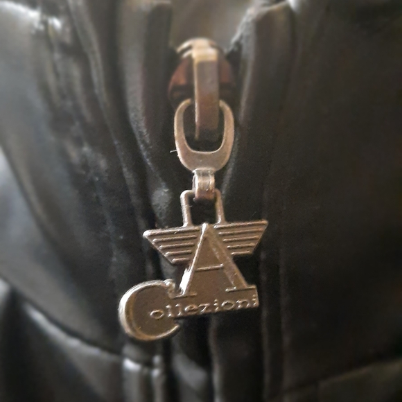 Armani Collezioni Italia men's leather jacket size M - Picture 6 of 10